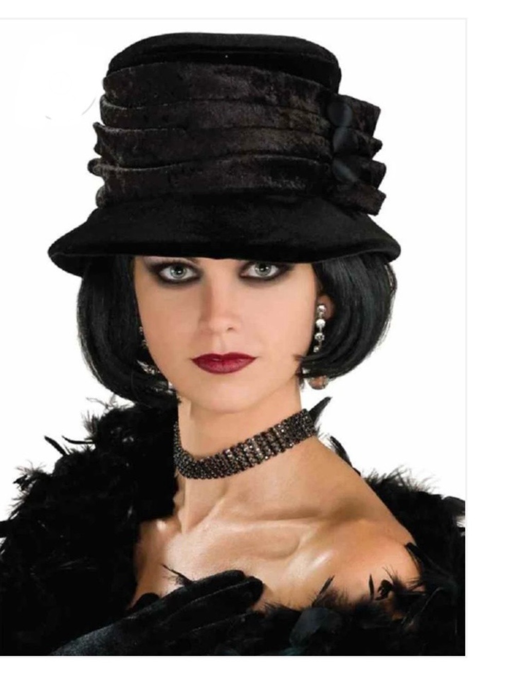 NWT RUBIES All That Jazz Velvet Flapper Hat 9507 Costume Accessory Halloween